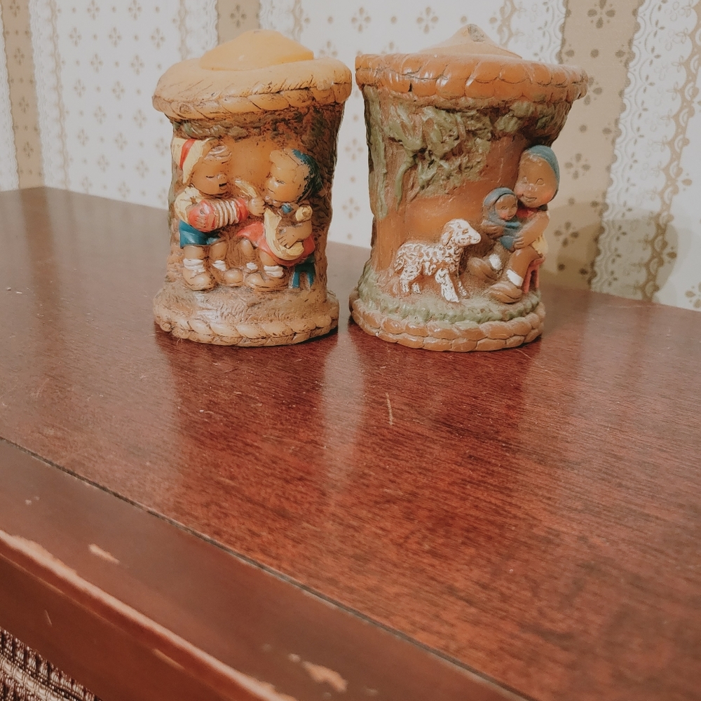 Vintage gnome candles